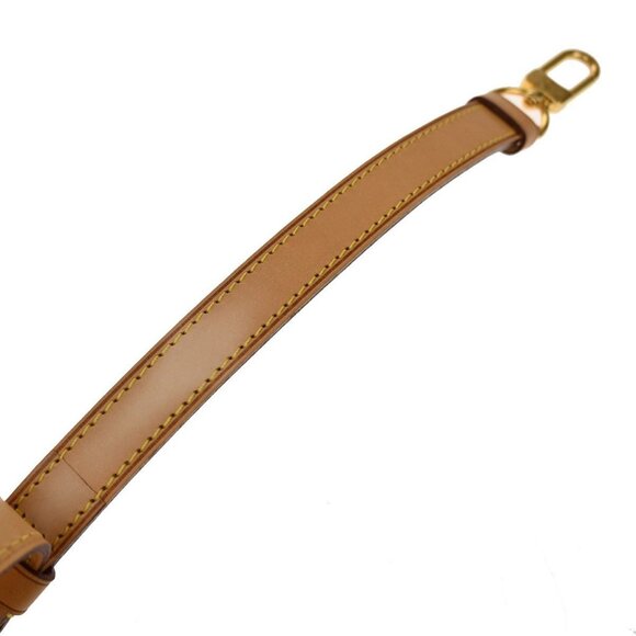 LOUIS VUITTON Logo Shoulder Strap Leather Brown GHW Bag Accessory 68KA962 - Picture 5 of 8